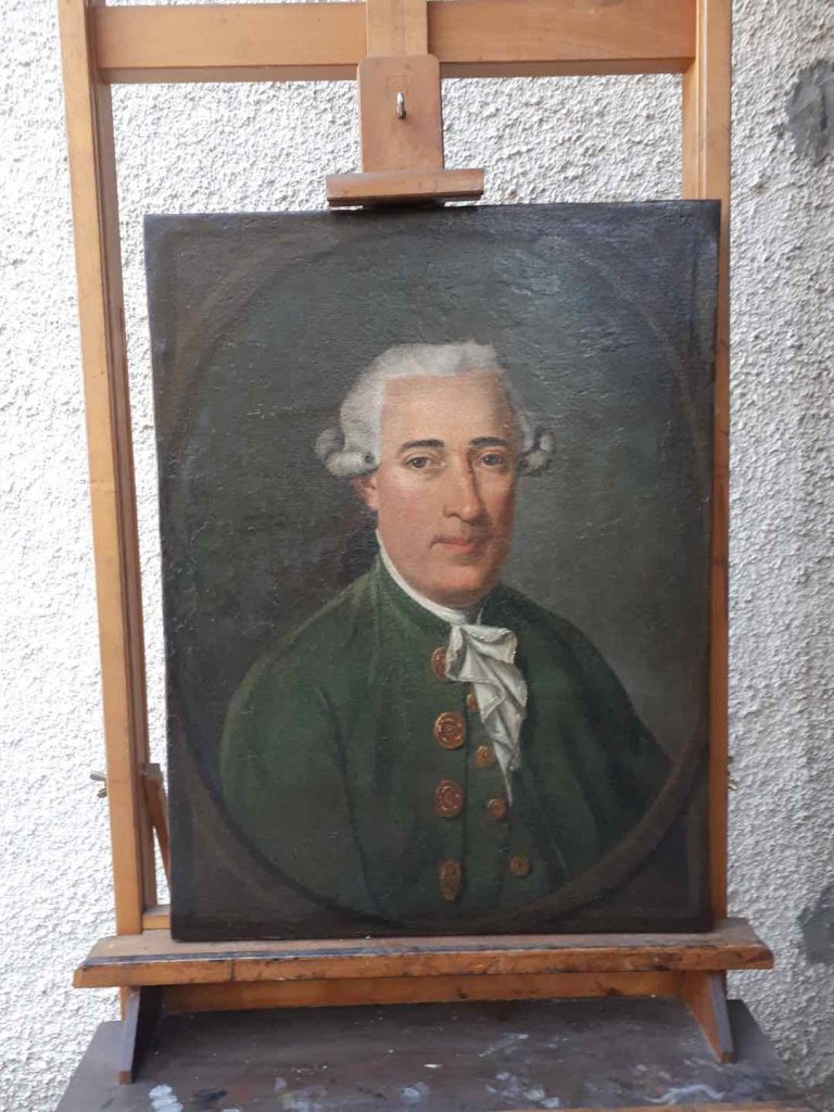 Ritratto di gentiluomo dopo il restauro