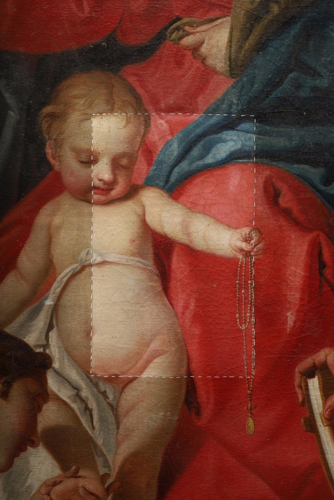 Restauro dipinto Madonna con Bambino e Santi