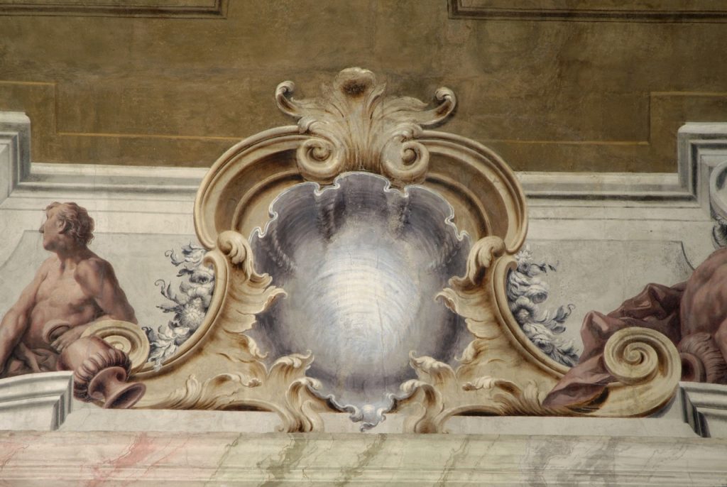 palazzo Paletta Dai Pre Verona, restauro salone centrale secolo XVIII - dopo il restauro