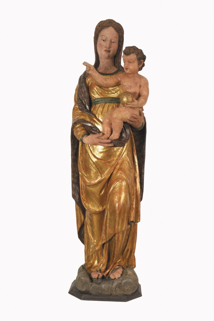 Madonna con Bambino - Restauro scultura lignea policroma Sec. XVI