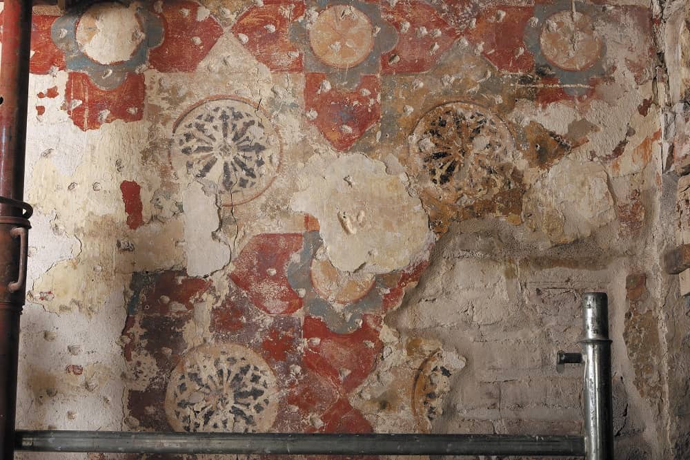 Prima che l'affresco venisse restaurato